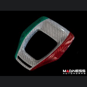 Alfa Romeo Giulia Shift Gate Trim Panel - Carbon Fiber - Italian Theme - 2020+ - Feroce Carbon